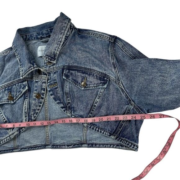 Fashion Nova 2 PC Lone Pine Cropped Bolero Denim Jacket & Maxi Skirt SZ 3X/2X - Picture 9 of 16